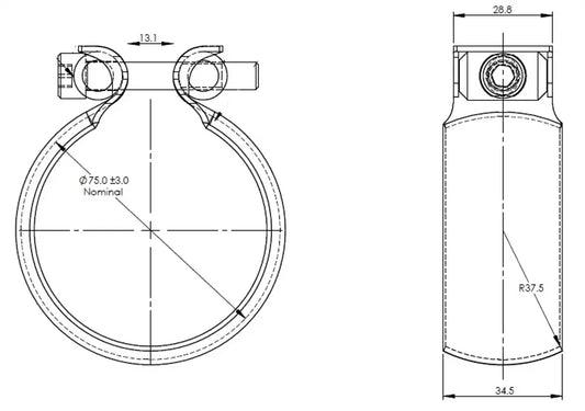 Fascetta di scarico, Ball Fit per Mercedes - 5AL039