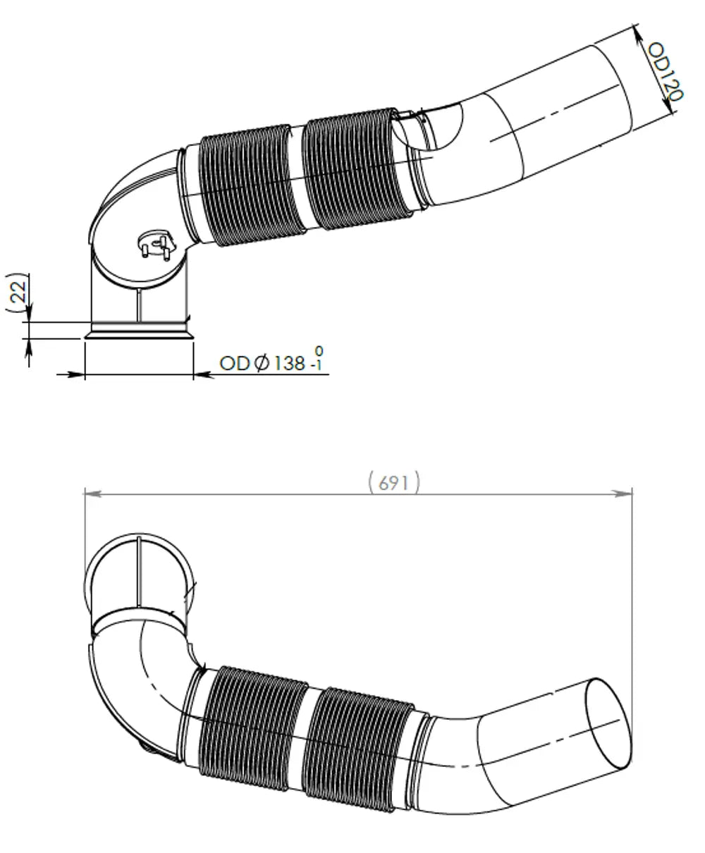 Tubo per Mercedes, E-line - 5AA005