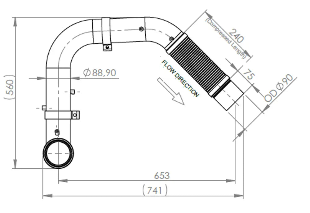 Tubo per Mercedes, E-line - 5AA012