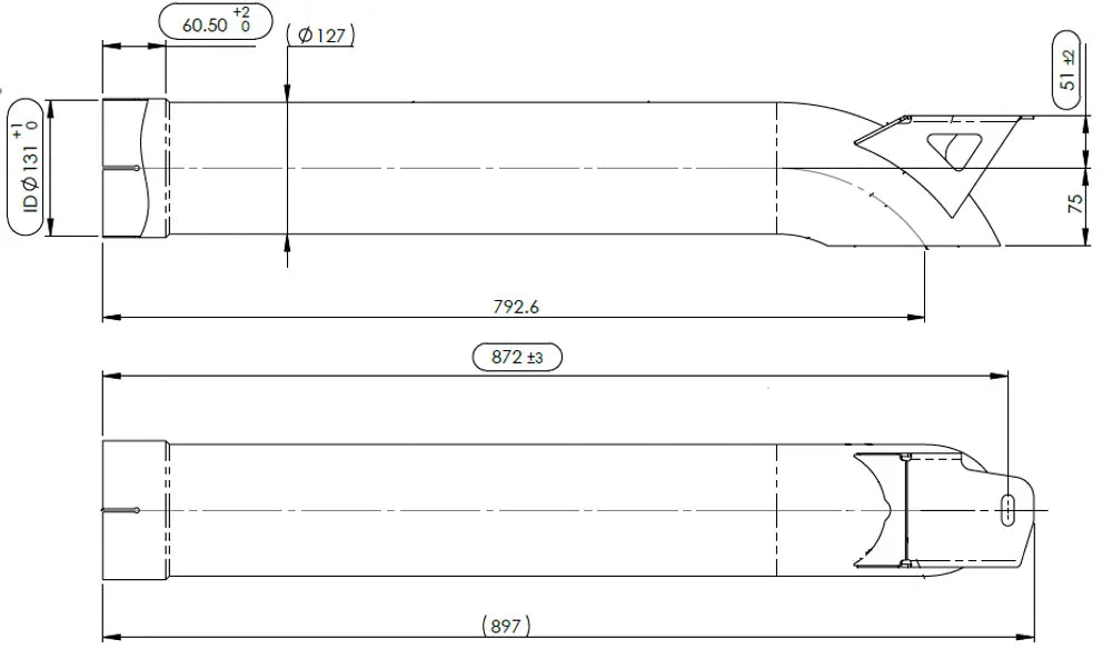 Tubo di scarico per Mercedes - 5AG007