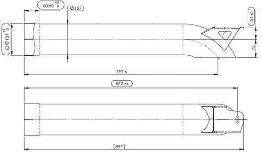 Tubo di scarico per Mercedes - 5AG007