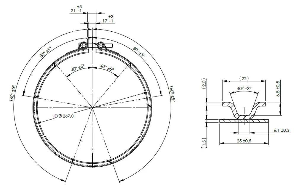 VeeFit Fascetta per Mercedes - 5AL003