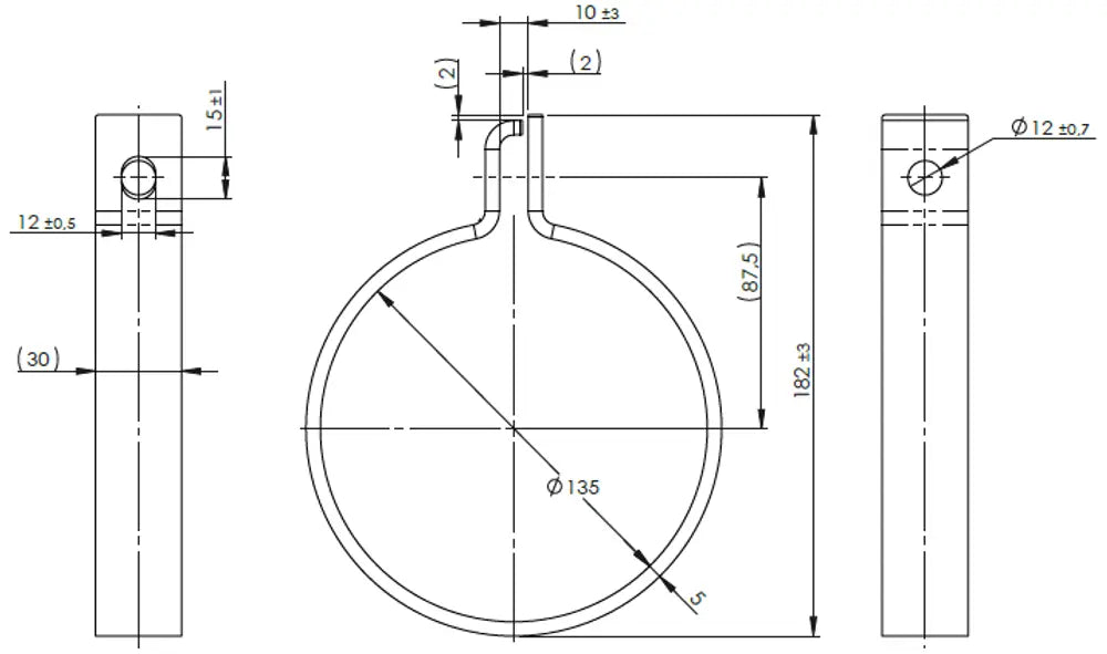 Fascetta di scarico, DIN per Mercedes - 5AL025