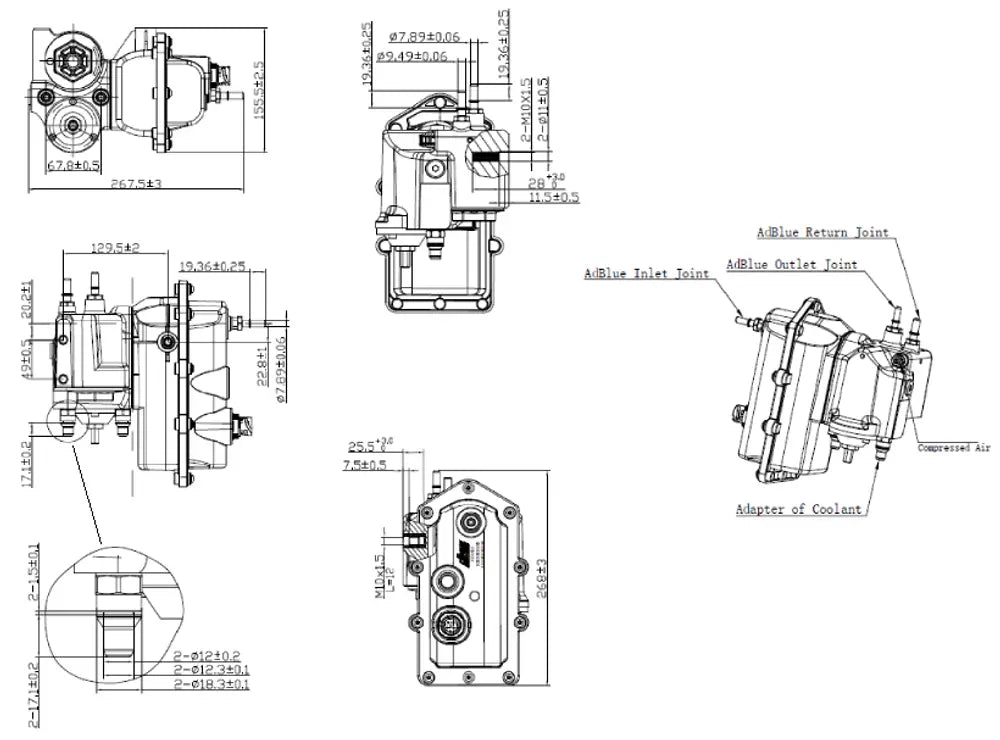 Dosatore AdBlue® per Mercedes - 5AP005