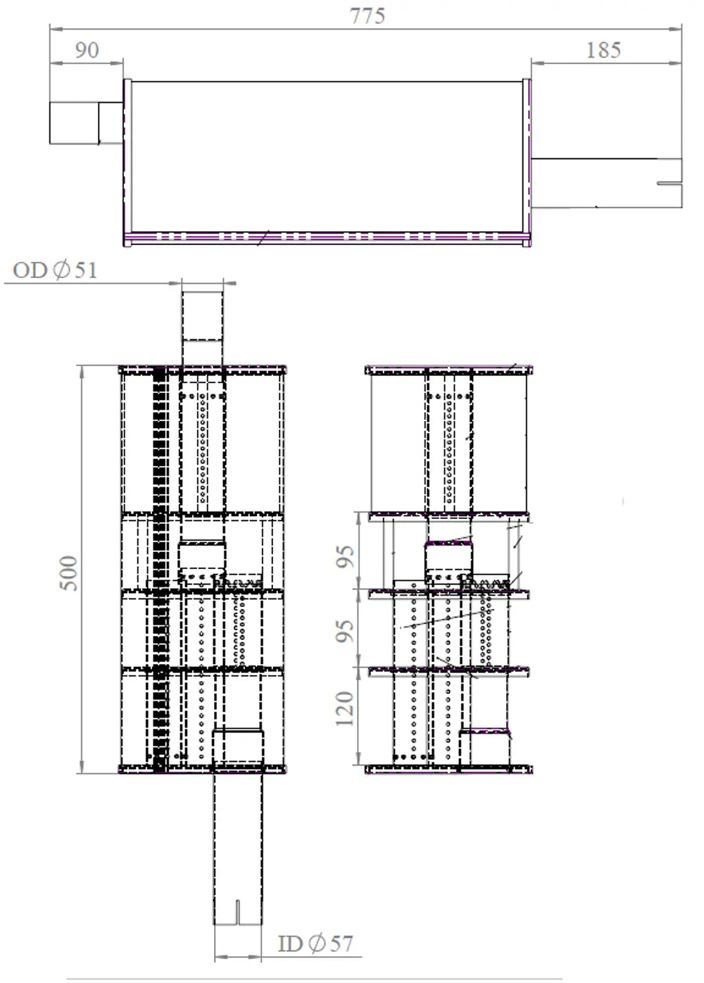 Silenziatore per Nissan - 62306