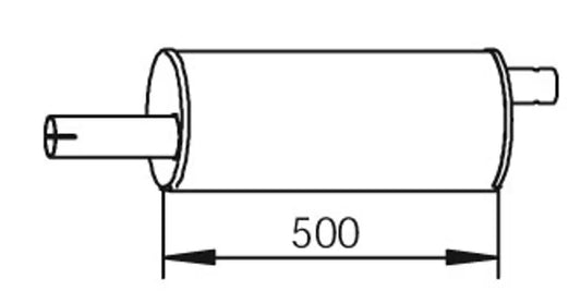 Silenziatore per Nissan - 62306