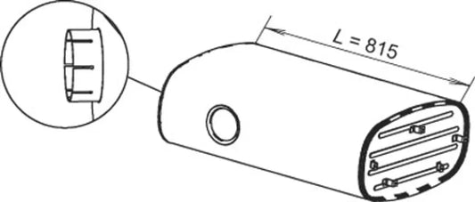 Silenziatore per Renault - 64302