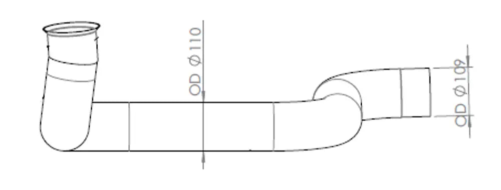 Tubo di scarico per Renault, E-line - 66207