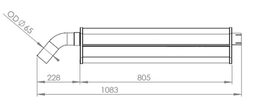 Silenziatore per Renault - 66304