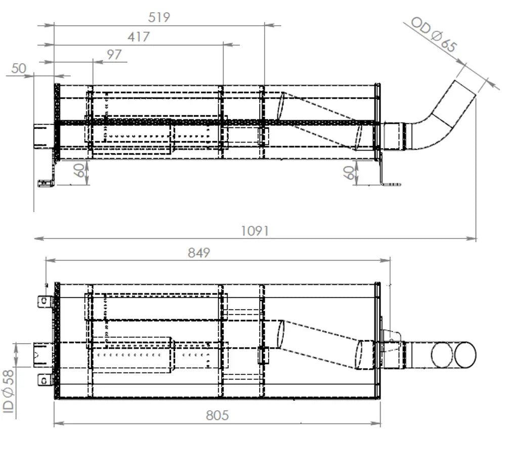 Silenziatore per Renault - 66341