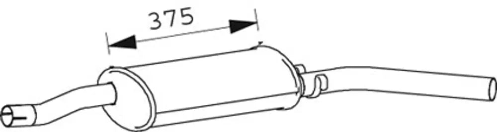 Silenziatore per Renault - 66369