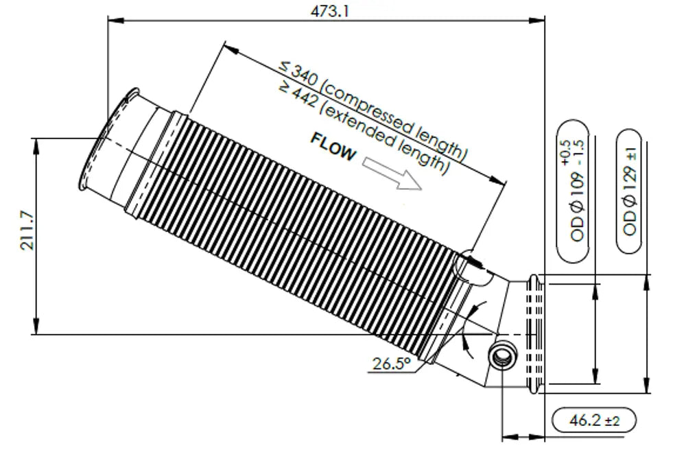 Tubo flessibile per Scania - 67130