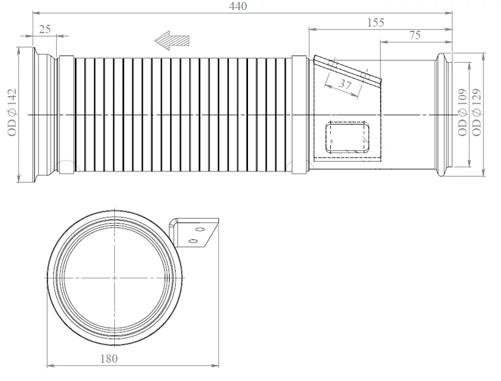 Tubo flessibile per Scania, E-line - 68079