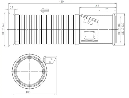 Tubo flessibile per Scania, E-line - 68079