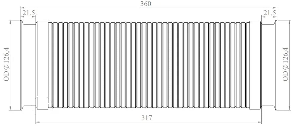 Flessibile di scarico, D2S+ per Scania - 68085