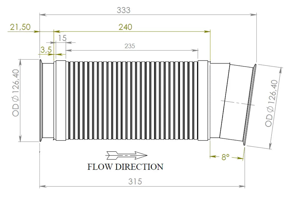 Tubo flessibile per Scania - 68095