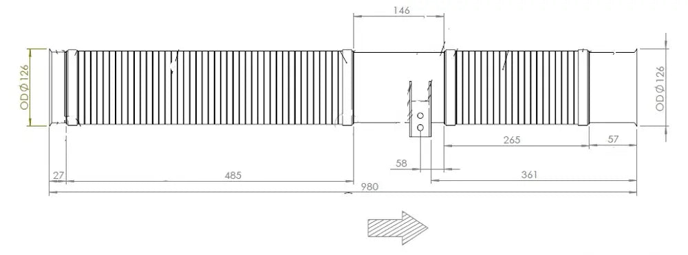 Flessibile di scarico, D2S+ per Scania - 68277