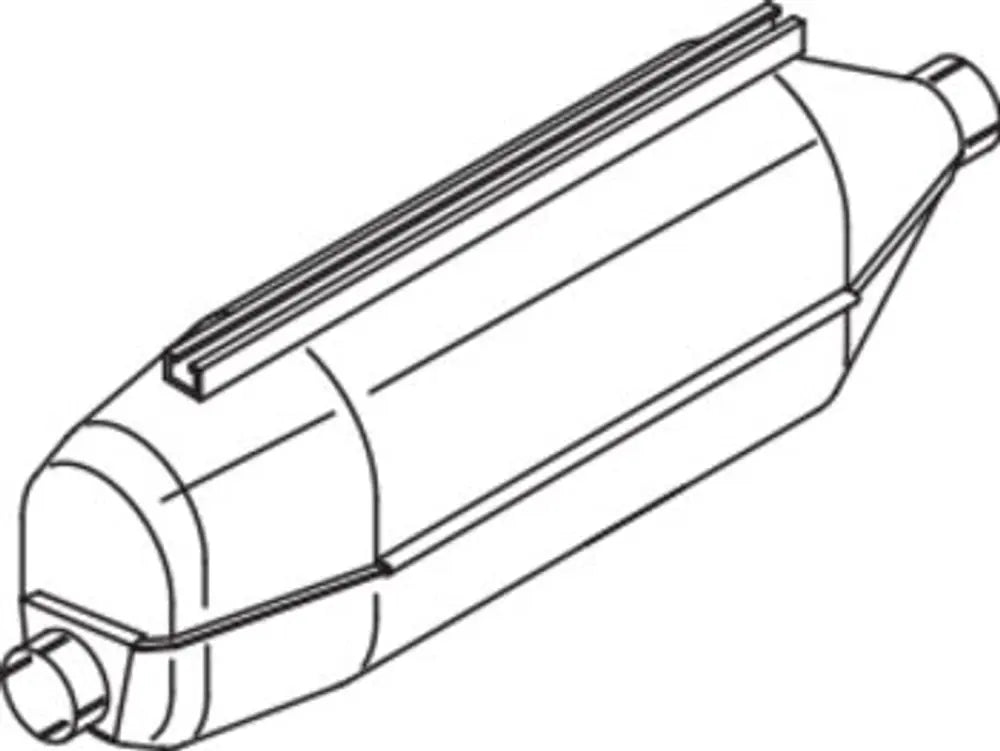 Middle-/Silenziatore terminale per Scania, E-line - 68325