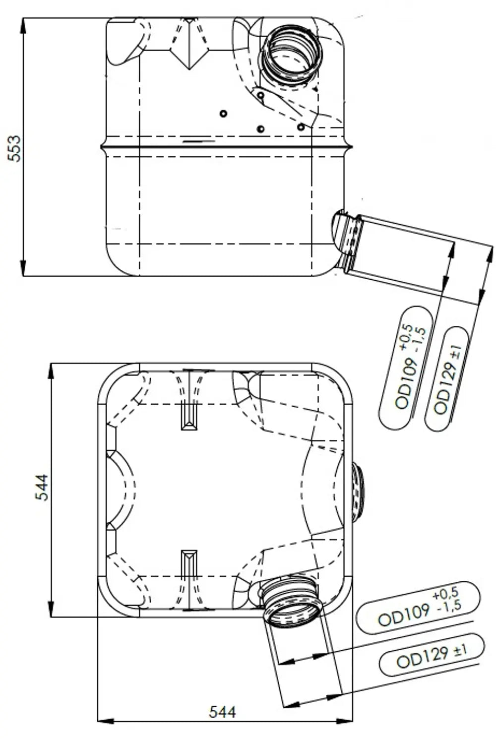 Silenziatore per Scania, E-line - 68335
