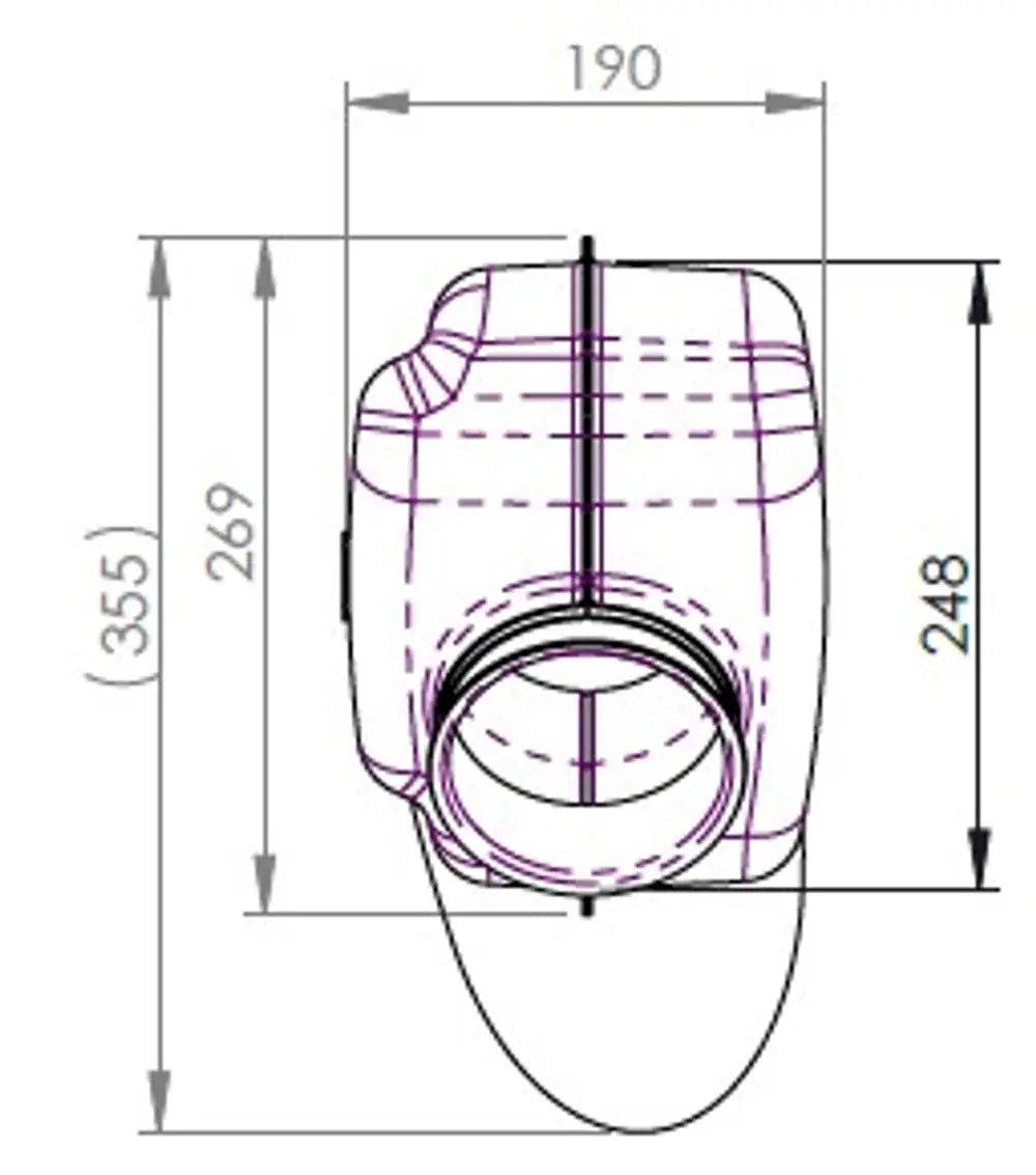 Silenziatore terminale per Scania - 68404