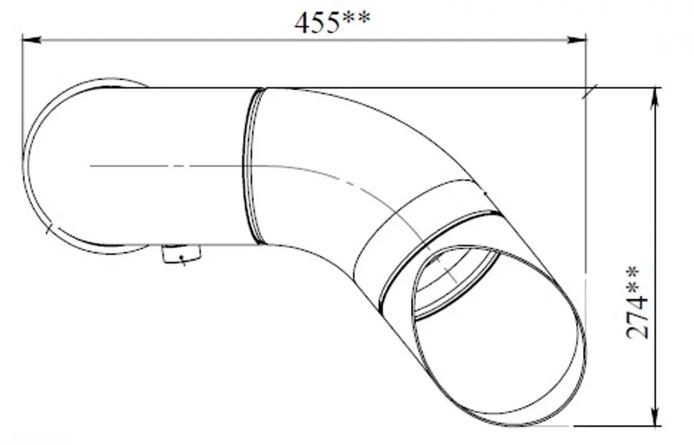 Tubo di scarico per Scania - 68618