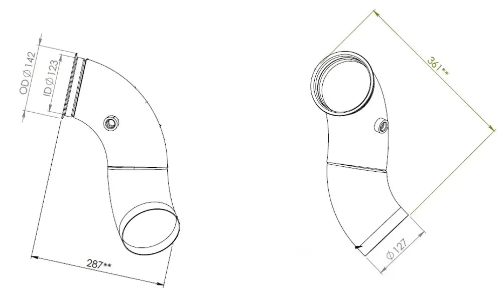 Tubo di scarico per Scania - 68624