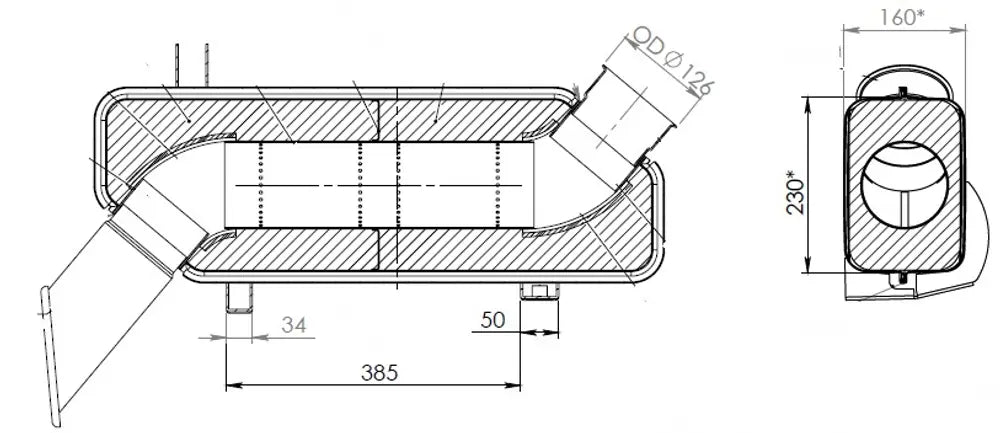 Silenziatore per Scania - 68725
