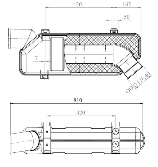 Silenziatore per Scania - 68727