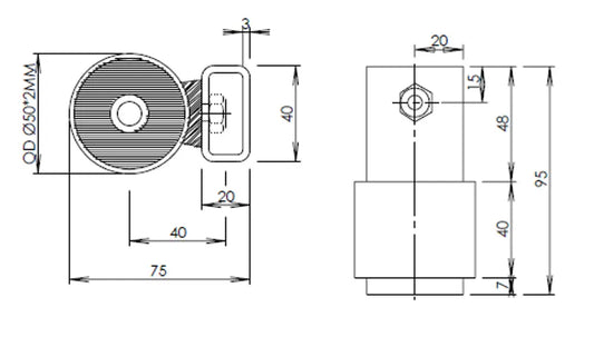 Supporto in gomma per Scania - 68820