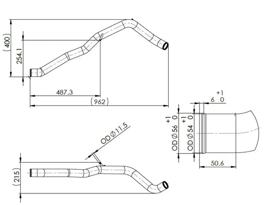 Tubo liquido di raffreddamento per Renault - 6GN002