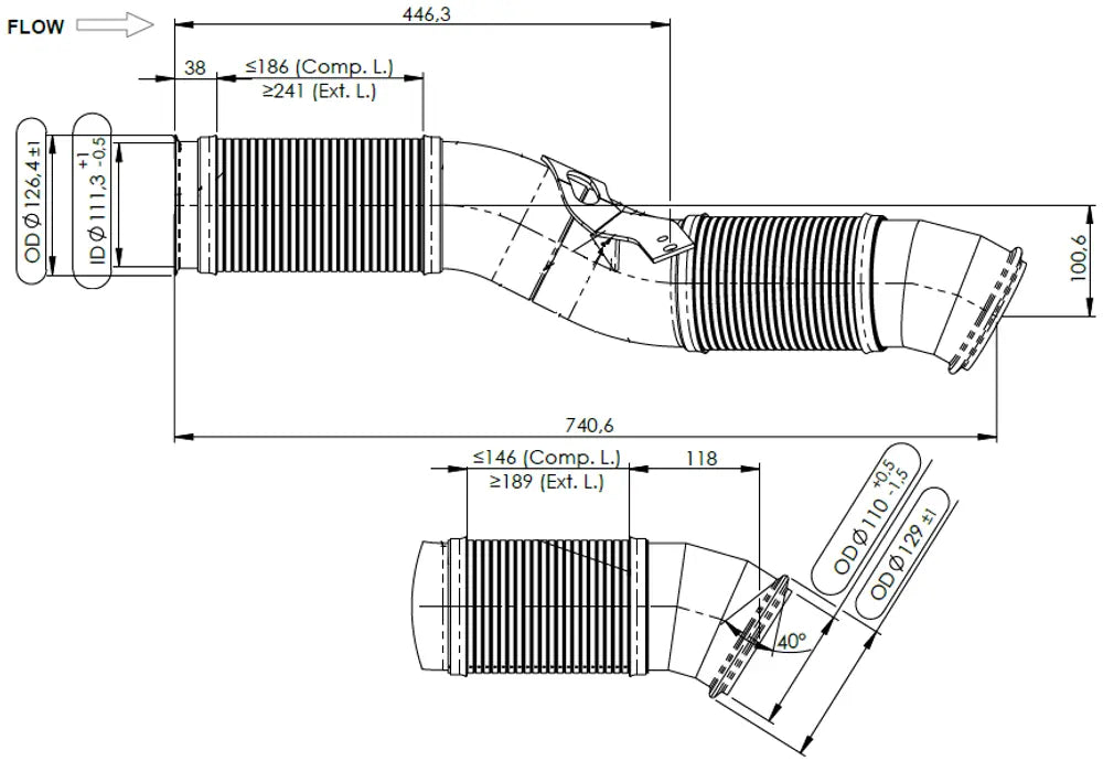 Tubo flessibile per Scania - 6LA043