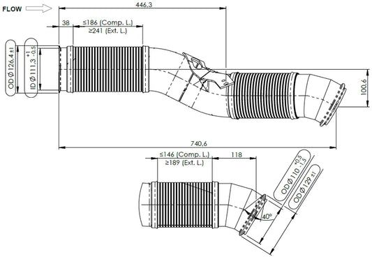 Tubo flessibile per Scania - 6LA043