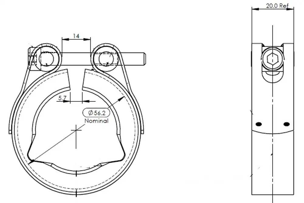 Fascetta di scarico, Veefit per Scania - 6LL021