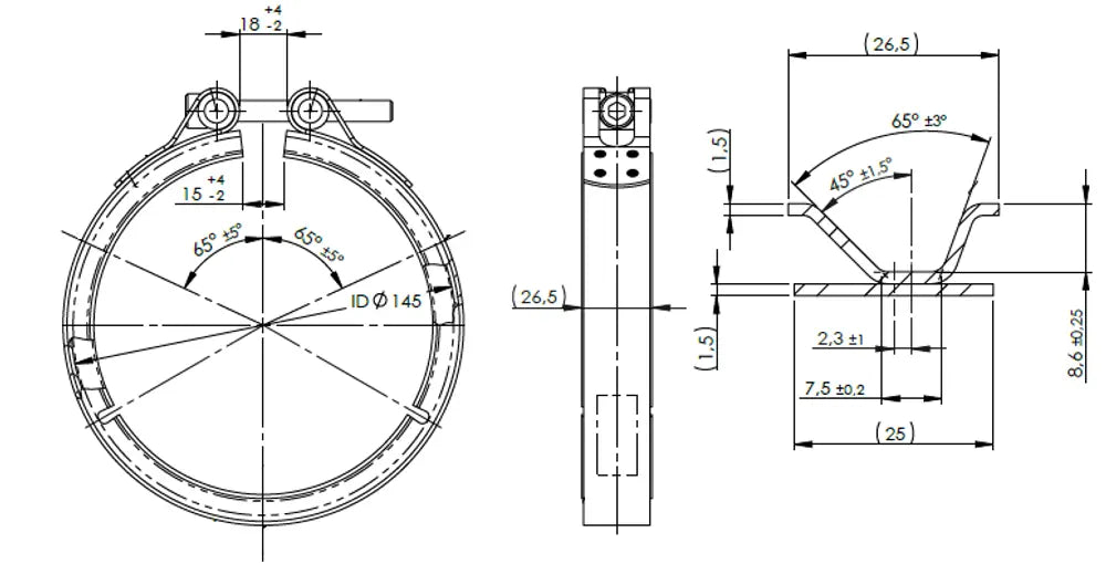 Fascetta a V per Scania - 6LL034
