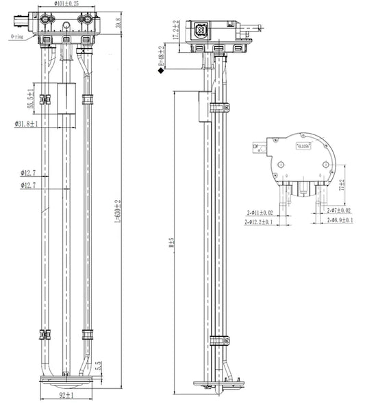 Sensore di livello AdBlue® per Scania - 6LL056