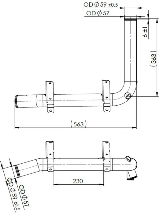 Tubo liquido di raffreddamento per Scania - 6LN004