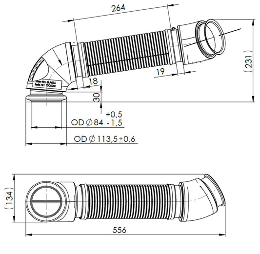 Tubo flessibile per Scania - 6LA016
