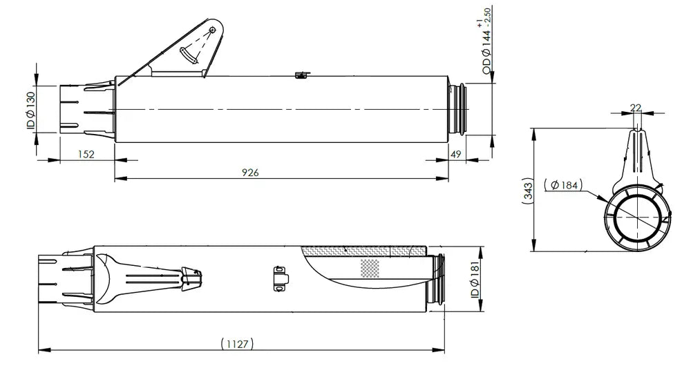 Silenziatore per Scania - 6LC004