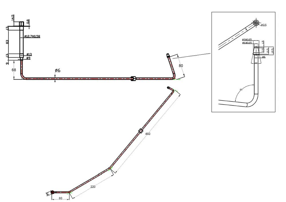 High Pressure Tubo per Scania - 6LL037