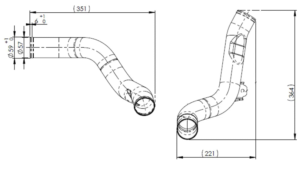 Tubo liquido di raffreddamento per Scania - 6LN011