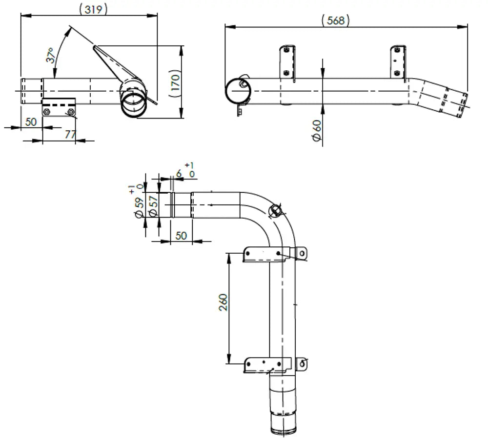 Tubo liquido di raffreddamento per Scania - 6LN016