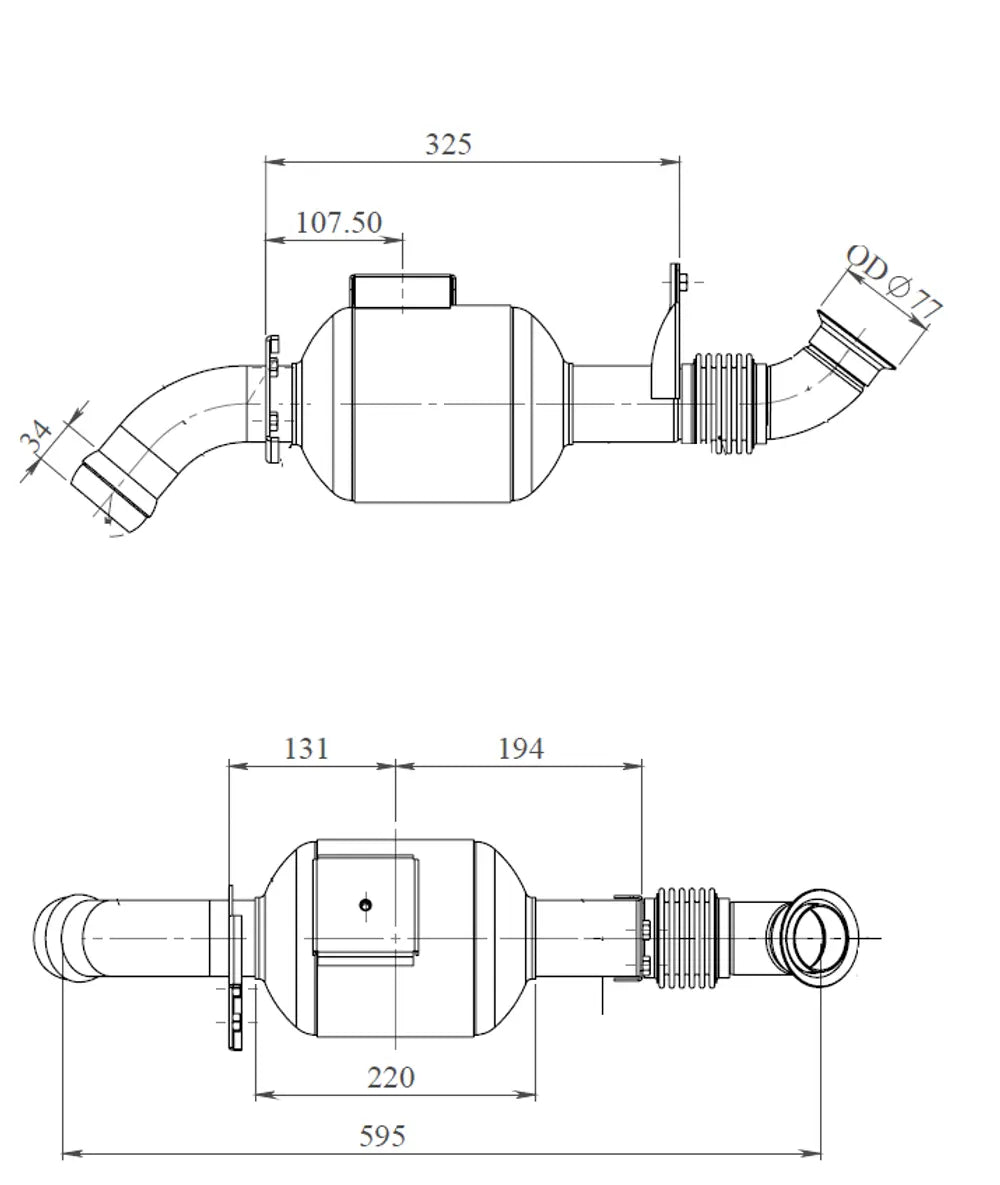 Silenziatore per Volkswagen - 74300