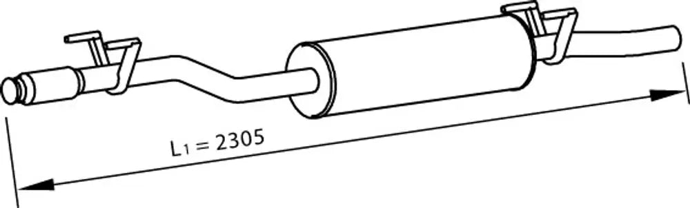 Silenziatore per Volkswagen - 74302