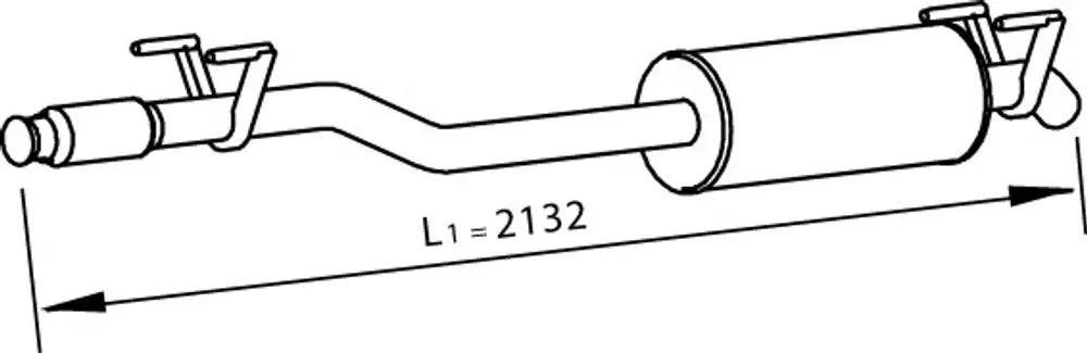 Silenziatore per Volkswagen - 74307