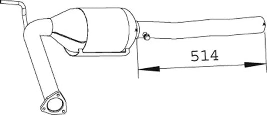 Silenziatore per Volkswagen - 74319