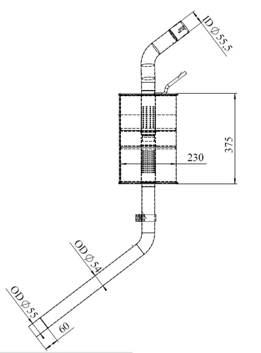 Silenziatore per Volkswagen - 74328