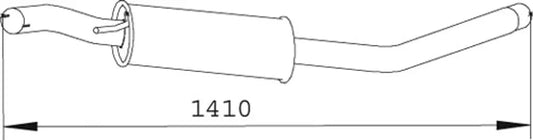 Silenziatore per Volkswagen - 74328