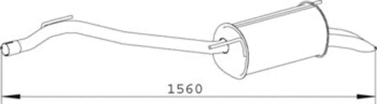 Silenziatore per Volkswagen - 74329