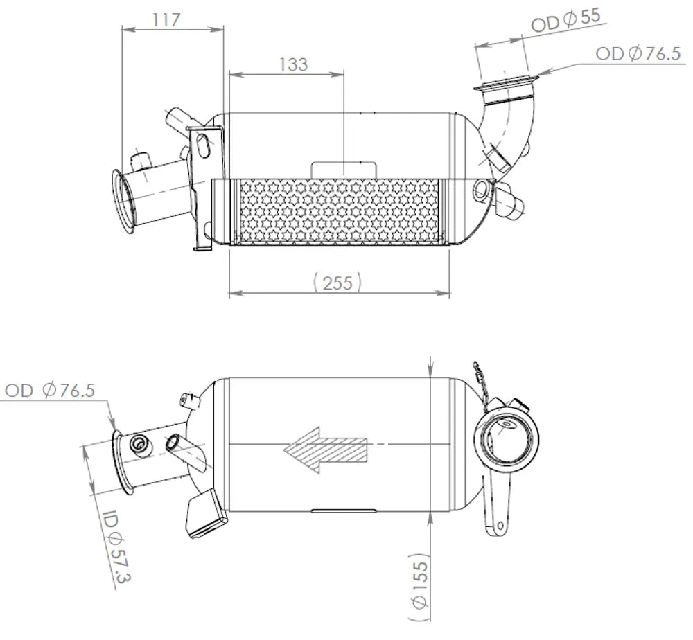 Silenziatore per Volkswagen - 74347