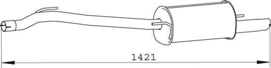 Silenziatore per Volkswagen - 74373